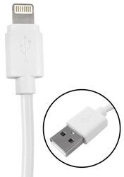 Zenith PM1006U8W Lightning Cable, USB, White, 6 ft L