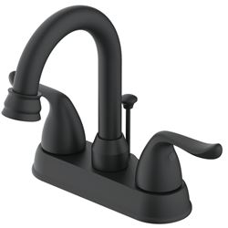 Boston Harbor Lavatory Faucet, 1.2 gpm, 2-Faucet Handle, 3-Faucet Hole, Metal/Plastic, Matte