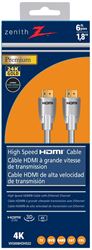 Zenith VH3006HDHS2 HDMI Cable with Ethernet, Black Sheath