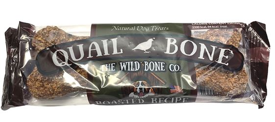 The Wild Bone Co 2002 Dog Biscuit, Quail, Pack of 24