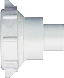 Plumb Pak PP55-8W Reducing Coupling, 1-1/2 x 1-1/4 in, Slip Joint, Polypropylene, White