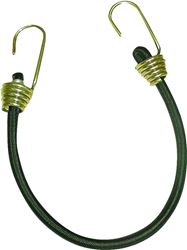 Keeper 06192 Bungee Cord, 13/32 in Dia, 18 in L, Rubber, Hook End, Pack of 10