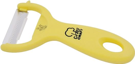 Chef Craft 21643 Peeler, Plastic/Stainless Steel, Yellow, Pack of 6