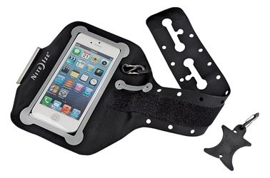 Nite Ize NIPB2-01-R8 Action Arm Band, Large, Microfiber Cloth, Black, For: iPhone 6s and Samsung Galaxy S7