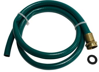 Lasco 16-1780 Filler Hose, 3/4 in ID, 5 ft L, Female x Plain End, Rubber