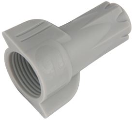 Gardner Bender Hex-Lok 10-2H2 Wire Connector, 6 to 14 AWG Wire, Copper Contact, Thermoplastic Housing Material, Gray