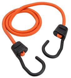 Keeper Ultra Series 06091 Bungee Cord, 40 in L, Rubber, Orange, Hook End, Pack of 10