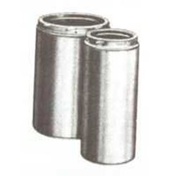 Selkirk 208009 Chimney Pipe, 10 in OD, 9 in L, Stainless Steel, Pack of 2