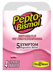 Pepto Bismol 97232 Digestive Relief, 4, Tablet, Pack of 6