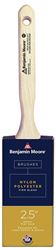 Benjamin Moore U61925-017 Paint Brush, Firm Brush, 2-15/16 in L Bristle, Nylon/Polyester Bristle, Flat Sash Handle