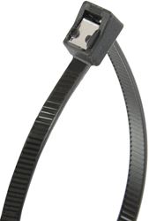 Gardner Bender 46-314UVBSC Cable Tie, Double-Lock Locking, 6/6 Nylon, Black