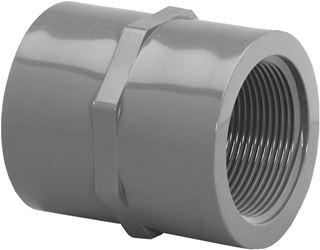 Lasco 830015BC Pipe Coupling, 1-1/2 in, FIP, PVC, SCH 80 Schedule