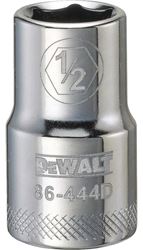 DeWALT DWMT86444OSP Drive Socket, 1/2 in Socket, 1/2 in Drive, 6-Point, Steel, Polished Chrome Vanadium