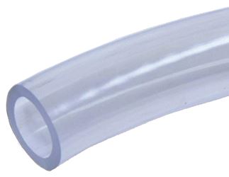 Abbott Rubber T10 Series T10004001 Tubing, 1/8 in ID, Clear, 100 ft L