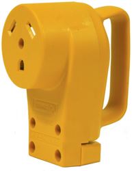 Camco 55343 Replacement Receptacle, 125 V, 30 A, Female Contact, Yellow