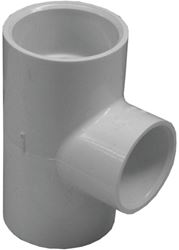 Xirtec 140 435799 Pipe Tee, 1-1/4 x 1 in, Socket, PVC, White, SCH 40 Schedule, 150 psi Pressure