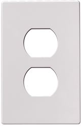 Eaton Wiring Devices PJS8W Wallplate, 4-1/2 in L, 2-3/4 in W, 1 -Gang, Polycarbonate, White, High-Gloss