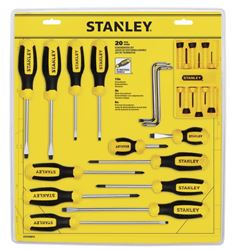 Stanley STHT60019 Screwdriver Set, 20-Piece, Alloy Steel, Nickel Plated