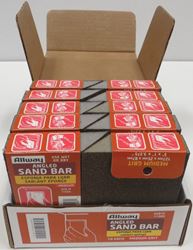 Allway Tools ASB-M Sand Bar, 5 in L, 3-1/2 in W, Medium, Aluminum Oxide Abrasive, Pack of 10