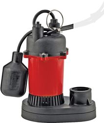 Red Lion RL-SP25T Series 14942739 Sump Pump, 1-Phase, 6 A, 115 V, 0.25 hp, 1-1/2 in Outlet, 23 ft Max Head, 540 gph