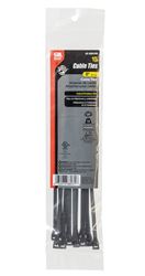 Gardner Bender 45-308UVB Cable Tie, Double-Lock Locking, 6/6 Nylon, Black