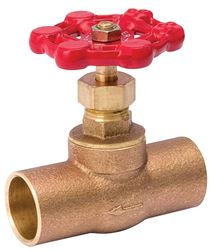 Southland 105-503NL Stop Valve, 1/2 in Connection, Compression, 125 psi Pressure, Brass Body