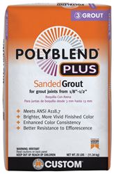 Custom Polyblend Plus PBPG64625 Sanded Grout, Coffee Bean, 25 lb Bag