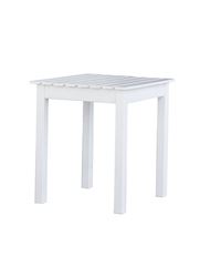 Seasonal Trends KN-2W Side Table, 17-3/4 in OAW, 15-3/4 in OAD, 17-3/4 in OAH, Square, Hardwood Frame