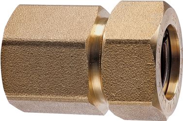 Pro-Flex PFFN-3406 Tube to Pipe Fitting, 3/4 in, FNPT, Brass