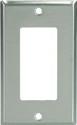 Eaton Cooper Wiring 93401 93401-BOX1 Wallplate, 4-1/2 in L, 2-3/4 in W, 1 -Gang, Stainless Steel, Brushed Satin