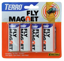 Terro Fly Magnet T510 Sticky Fly Paper Trap, Solid, Pack, Pack of 24