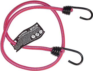 Keeper 06037 Bungee Cord, 36 in L, Rubber, Hook End, Pack of 10