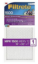 FILTER AIR 1500MPR 16X30X1IN, Pack of 4