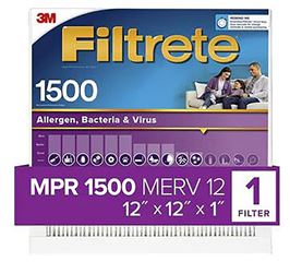 FILTER AIR 1500MPR 12X12X1IN, Pack of 4