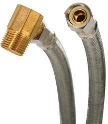 Fluidmaster 6W72 Dishwasher Connector, 3/8 in, Compression, Polymer/Stainless Steel