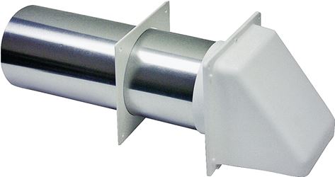 Lambro 209W Preferred Hood Vent, 5.57 in W Hood, 5.7 in H Hood, 4 in Duct, Plastic Hood