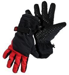 CAT CAT016203X Winter Gloves, XL, Elastic Wrist Cuff, Silicone, Black