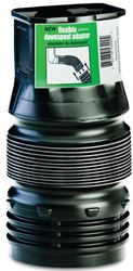 Amerimax 53202 Downspout Adapter, 4 in Connection, Plastic, Black