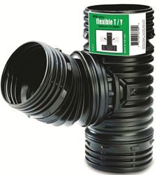 Amerimax ADP53702 Fitting Drain, 4 in, Polypropylene, Black, 70 psi Pressure