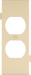 Eaton Wiring Devices STC8V Sectional Wallplate, 4-1/2 in L, 2-3/4 in W, 1 -Gang, Polycarbonate, Ivory, High-Gloss