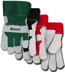 Heatkeep 1932-M Protective Gloves, Mens, M, Wing Thumb, Black/Green