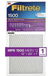 FILTER AIR 1500MPR 12X20X1IN, Pack of 4