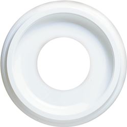 Westinghouse 7703700 Ceiling Medallion, 9-3/4 in Dia, 9-3/4 in L, Plastic, White, For: Ceiling Fans, Lighting Fixtures