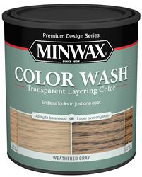 Minwax 400140000 Wood Stain, Weathered Gray, Liquid, 1 qt, Pack of 4