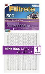 FILTER AIR 1500MPR 20X30X1IN, Pack of 4