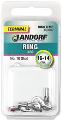 Jandorf 60899 Ring Terminal, 16 to 14 AWG Wire, #10 Stud