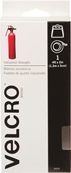 VELCRO Brand 90595 Fastener, 2 in W, 4 ft L, Nylon, White, Pack of 2