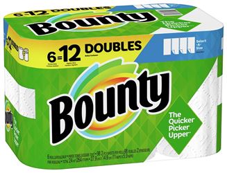 Bounty 66557 Paper Towel, 11 in L, 2-Ply