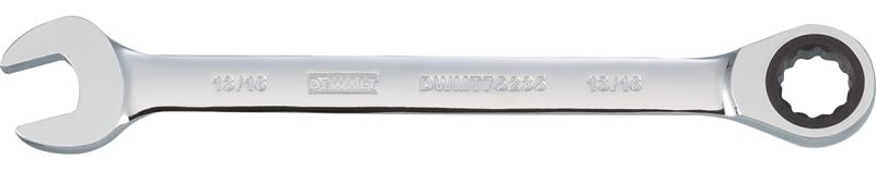 DeWALT DWMT75235OSP Combination Wrench, SAE, 13/16 in Head, 11-7/32 in L, Chrome