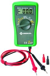 Greenlee DM-25 Multimeter, Digital Display, Functions: AC Voltage, DC Voltage, Resistance